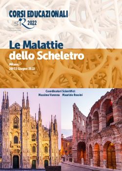 Le Malattie dello Scheletro - CORSI EDUCAZIONALI 2022 - SIR Courses