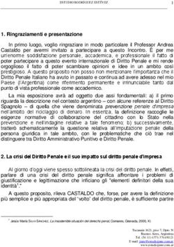 Ringraziamenti e presentazione