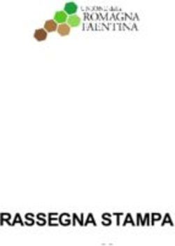 RASSEGNA STAMPA Martedì, 07 maggio 2019 - Unione Romagna Faentina