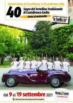 Dal 9 al 19 settembre 2021 - Quest'anno le Eccellenze si incontrano alla Sagra del Tortellino Tradizionale di Castelfranco Emilia - La San Nicola