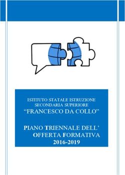"FRANCESCO DA COLLO" PIANO TRIENNALE DELL' OFFERTA FORMATIVA - 2016-2019 ISTITUTO STATALE ISTRUZIONE