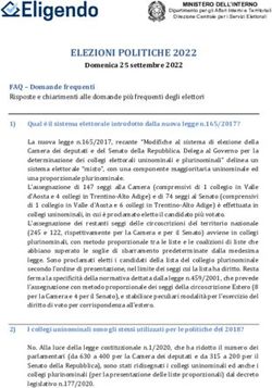 ELEZIONI POLITICHE 2022 - Comune di Milano