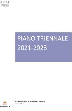 PIANO TRIENNALE 2021-2023 - ARTI Agenzia Regionale per la Tecnologia e l'Innovazione - ARTI Puglia