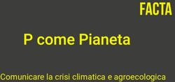 Comunicare la crisi climatica e agroecologica - CEFA Onlus