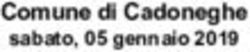 Comune di Cadoneghe sabato, 05 gennaio 2019