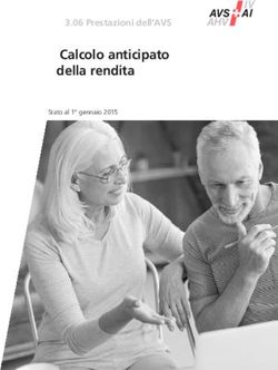 Calcolo anticipato della rendita - 3.06 Prestazioni dell'AVS - AHV/IV