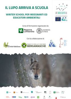 IL LUPO ARRIVA A SCUOLA - WINTER SCHOOL PER INSEGNANTI ED EDUCATORI AMBIENTALI Corso di formazione organizzato da: Valle Camonica UNESCO
