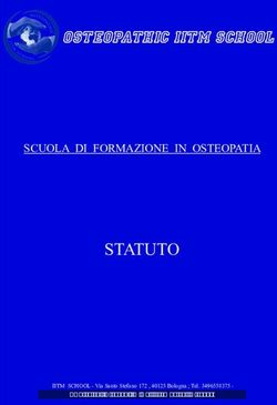 STATUTO - OSTEOPATHIC IITM SCHOOL SCUOLA DI FORMAZIONE IN OSTEOPATIA - IITM Scuola di ...