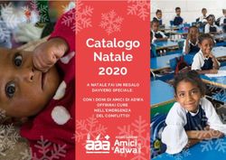 Catalogo Natale 2020 A NATALE FAI UN REGALO DAVVERO SPECIALE: CON I DONI DI AMICI DI ADWA OFFRIRAI CURE NELL'EMERGENZA DEL CONFLITTO!