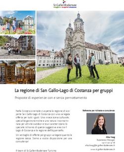 La regione di San Gallo-Lago di Costanza per gruppi - st.gallen ...