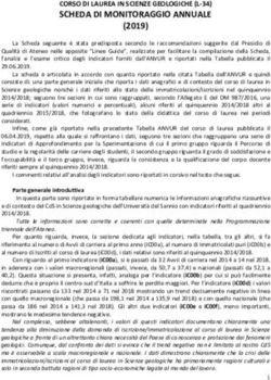 SCHEDA DI MONITORAGGIO ANNUALE - CORSO DI LAUREA IN SCIENZE GEOLOGICHE (L-34) - DST ...