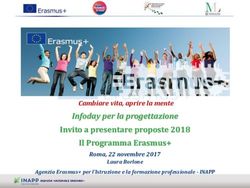 3 Infoday per la progettazione - Invito a presentare proposte 2018 Il Programma Erasmus+ - Erasmus Plus
