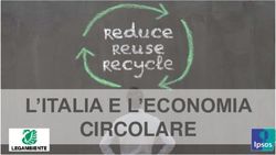 L'ITALIA E L'ECONOMIA CIRCOLARE - Legambiente