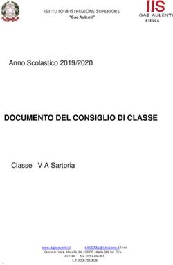 DOCUMENTO DEL CONSIGLIO DI CLASSE - Anno Scolastico 2019/2020 - IIS Gae Aulenti