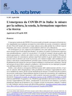 L'emergenza da COVID-19 in Italia: le misure per la cultura, la scuola, la formazione superiore e la ricerca - Senato