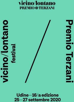 Udine-16/a edizione 25-27 settembre 2020 - Vicino/Lontano