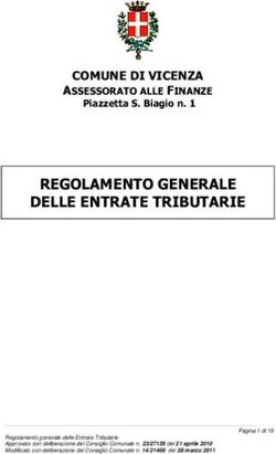 REGOLAMENTO GENERALE DELLE ENTRATE TRIBUTARIE