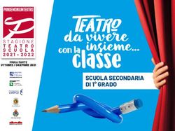 SCUOLA SECONDARIA DI 1 GRADO - 2021 2022 PRIMA PARTE - Pandemonium Teatro