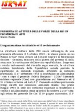 PRESENZA ED ATTIVITÀ DELLE FORZE DELLA RSI IN PROVINCIA DI ASTI