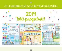 2019 Tutti progettisti ! - CALENDARIO COMUNALE DI TENERO-CONTRA