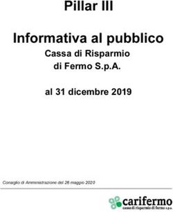 Pillar III Informativa al pubblico - Cassa di Risparmio di Fermo S.p.A. al 31 dicembre 2019 - Carifermo