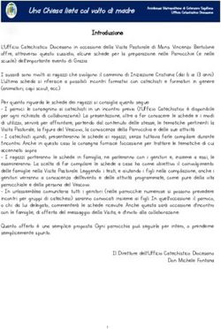 Una Chiesa lieta col volto di madre - diocesi Catanzaro-Squillace