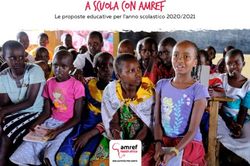 A SCUOLA CON AMREF Le proposte educative per l'anno scolastico 2020/2021 - Città di Torino