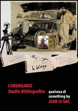 NARRATIVEART qualcosadi/somethingbyJeanLegac I - ARCHIVIO DELL'ARENGARIO STUDIO BIBLIOGRAFICO www.arengario.it ORDINI / ORDER ...