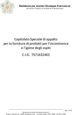 Capitolato Speciale di appalto per la fornitura di prodotti per l'incontinenza e l'igiene degli ospiti - C.I.G. 7571632463