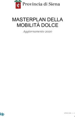 MASTERPLAN DELLA MOBILITÀ DOLCE - Aggiornamento 2020 - Provincia di Siena