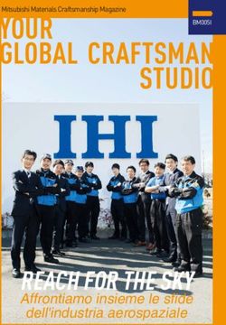 YOUR GLOBAL CRAFTSMAN STUDIO - REACH FOR THE SKY Affrontiamo insieme le sfide dell'industria aerospaziale - MHG MediaStore