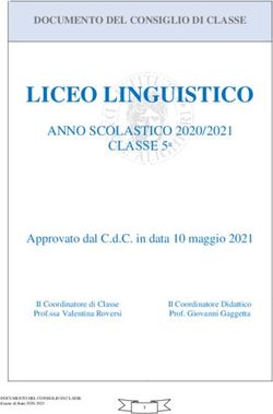 LICEO LINGUISTICO ANNO SCOLASTICO 2020/2021 CLASSE 5ᵃ - Istituto Dante Alighieri