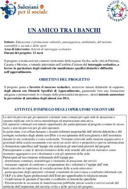 UN AMICO TRA I BANCHI - Servizio Civile Universale