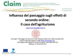 Influenza del paesaggio sugli effetti di secondo ordine: Il caso dell'agriturismo