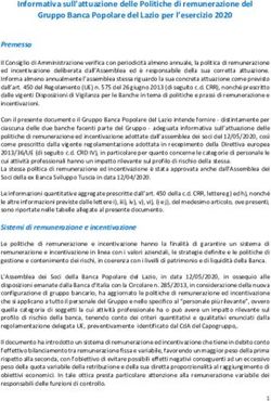 Informativa sull'attuazione delle Politiche di remunerazione del Gruppo Banca Popolare del Lazio per l'esercizio 2020