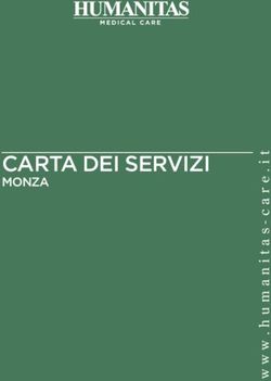 CARTA DEI SERVIZI MONZA - Humanitas Medical Care