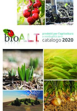 Catalogo 2020 prodotti per l'agricoltura a residualità zero - Bio Alt