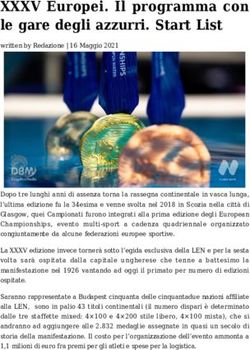 XXXV Europei. Il programma con le gare degli azzurri. Start List