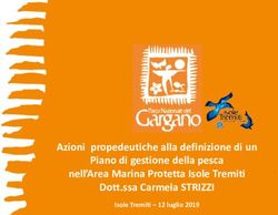 Azioni propedeutiche alla definizione di un Piano di gestione della pesca nell'Area Marina Protetta Isole Tremiti Dott.ssa Carmela STRIZZI - Isole ...