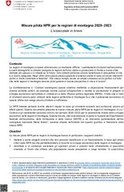 Misure pilota NPR per le regioni di montagna 2020-2023