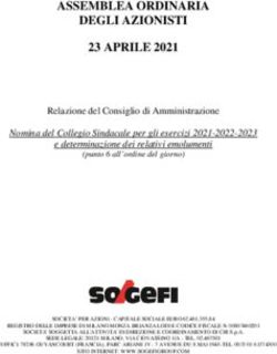 ASSEMBLEA ORDINARIA DEGLI AZIONISTI 23 APRILE 2021 - SOGEFI Group