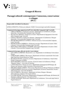 (PCC) Gruppo di Ricerca Paesaggi culturali contemporanei. Conoscenza, conservazione e sviluppo