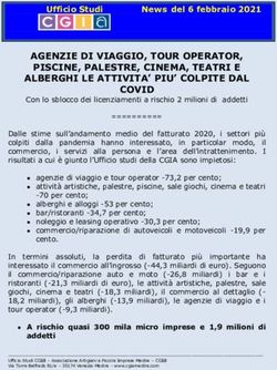 AGENZIE DI VIAGGIO, TOUR OPERATOR, PISCINE, PALESTRE, CINEMA, TEATRI E ALBERGHI LE ATTIVITA' PIU' COLPITE DAL