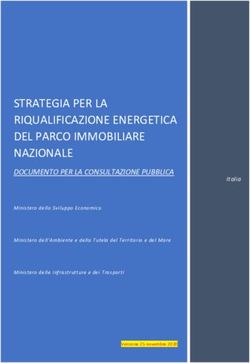STRATEGIA PER LA RIQUALIFICAZIONE ENERGETICA DEL PARCO IMMOBILIARE NAZIONALE