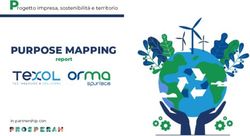 P PURPOSE MAPPING rogetto impresa, sostenibilit&agrave; e territorio
