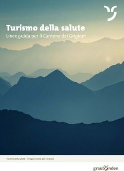 Turismo della salute Linee guida per il Cantone dei Grigioni - Gesundheitstourismus Graubünden