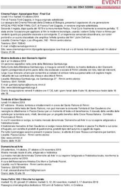 EVENTI info: tel. 0541 53399 - www.riminiturismo.it - Rimini turismo