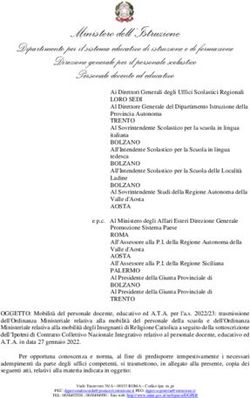 Ministero dell'Istruzione - Dipartimento per il sistema educativo di istruzione e di formazione Direzione generale per il personale scolastico ...