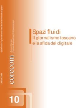 Spazi fl uidi Il giornalismo toscano e la sfi da del digitale
