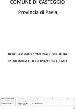 COMUNE DI CASTEGGIO Provincia di Pavia - REGOLAMENTO COMUNALE DI POLIZIA MORTUARIA E DEI SERVIZI CIMITERIALI
